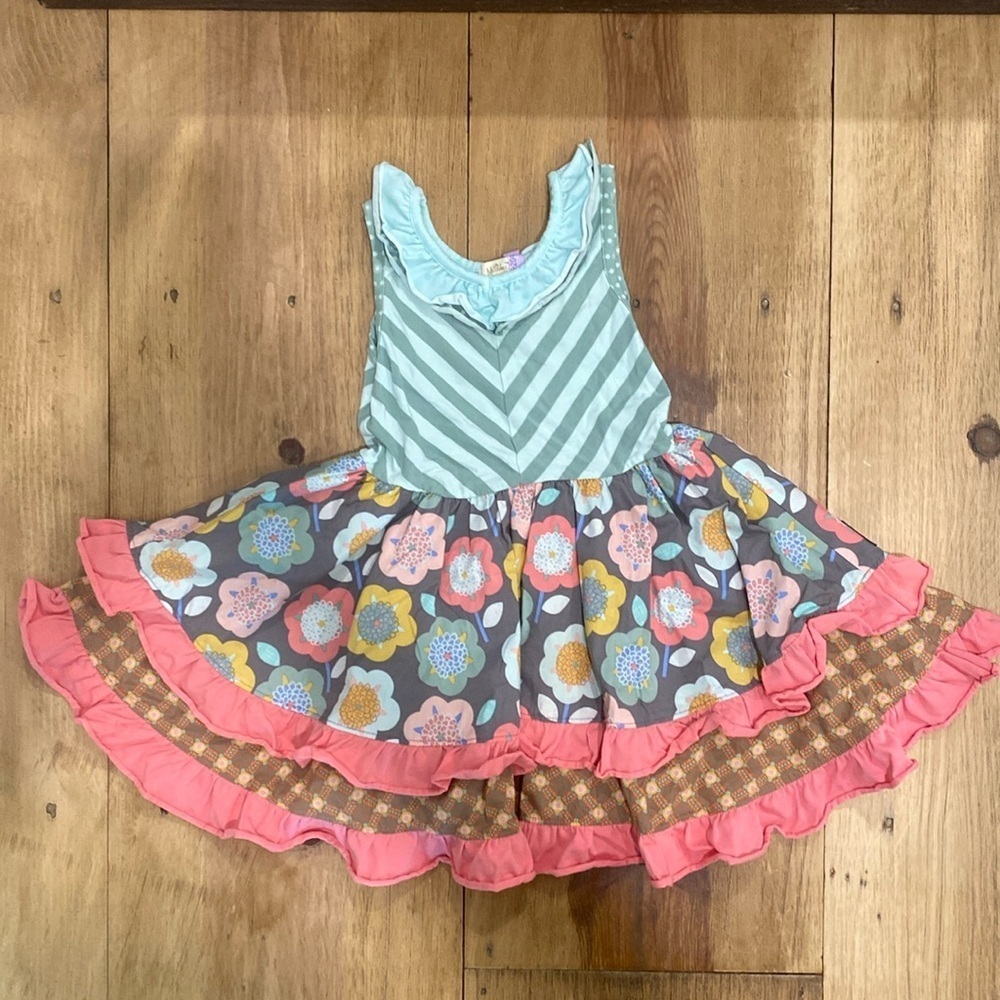 Matilda Jane flowers 🌺 checks and stripes dress